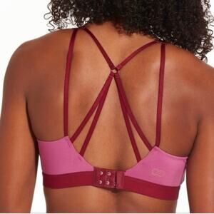 Calia by Carrie Underwood Sports Bra – Pink Strappy Cross-Back Size Medium